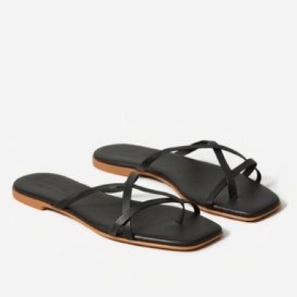 Everlane Shoes - EVERLANE Strappy Sandals black made in italy 7